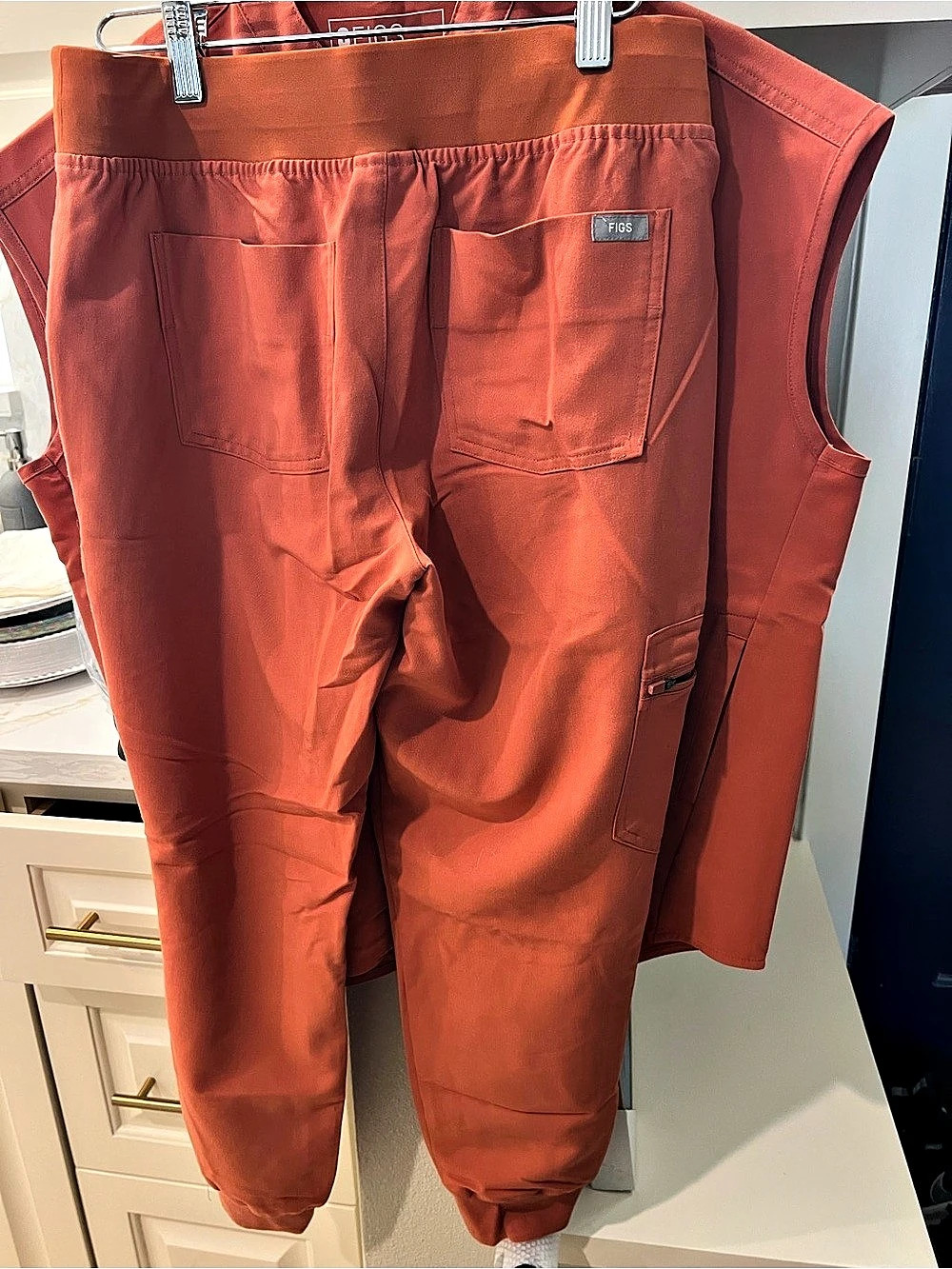 FIGS Zamora Jogger Scrub Pant Rustic Orange Small